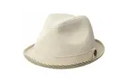 Goorin Brothers Mens Mind Seeker Flip Up Fedora Trilby Hat Lightweight - Mustard - Small