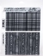 Tim Holtz Cling Stamps 7"X8.5"-Lumberjack (Pack of 1)