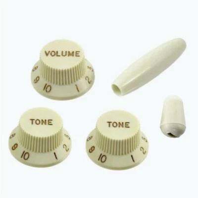 NEW Knob Set For Strat (1 Volume, 2 Tone, 1 Switch, 1 Trem Arm) - MINT GREEN