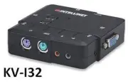 Intellinet 2Port Compact PS/2 KVM Switch w/ Cables, Mic
