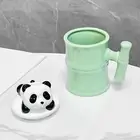Coffee Cup Reusable Cartoon Panda Mug for Cold and Hot Water Coffee Beverage