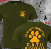 Rhodesia Rhodesian BSAP Police Anti Terrorist Unit PATU Military T-shirt