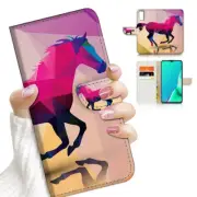 ( For Vivo Y11s ) Flip Case Cover AJ23854 Abstract Horse