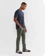 [Jag] Jag Men's Stan Garment Dye Jeans In Khaki Green Size 33 33 Green