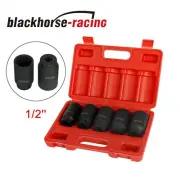 1/2'' Drive 12 Point Deep Spindle Axle Nut Socket Set 30, 32, 34,35,36 mm 5PC