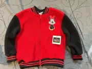 Disney Minnie Mouse Girls Varsity Bomber Jacket Red Size 5 NWT