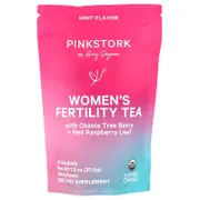 Pink Stork, Women's Fertility Tea, Mint, 15 Sachets, 1.3 oz (37.5 g)