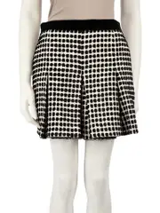 Polka Dot Pleated Mini Shorts