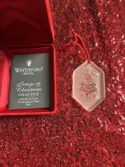 Waterford Sings Of Christmas Crystal Ornament 2001 6th Ed “O Christmas Tree”
