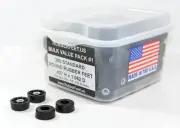 200 ROUND RUBBER FEET BUMPERS w/SCREWS BULK VALUE PACK #1 - 1/2 H x 1 W US MADE