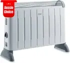 Lightweight Portable Convector Heater 2000W Wall Mount Medium Room 3 Settings Wh