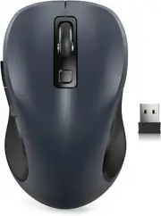 Wireless Mouse for Laptop 2.4GHz Ergonomic Computer Mouse with 3 Adjustable DPI