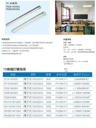 【永光】東亞T5吸吊兩用型 4尺 雙管 工事燈具 附東亞T5 28W燈管 白光/黃光/自然光 全電壓 (5折)