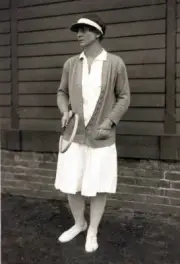 Tennis Circa 1930 Helen Wills Moody Usa Old Photo