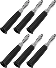 20Pcs Cross Cable Wire Plug Banana Connector Speaker Plug Set Kit - Stable Connection (Black)