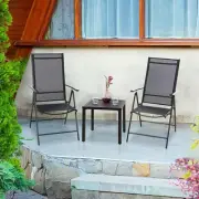 Indoor Outdoor Small Metal Square Side/End Table, Patio Coffee Bistro Table, ...