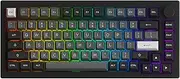 Akko Mechanical Keyboard 5075B Plus 75% RGB Hot Swappable Keyboard with Knob, Black and Silver Theme with PBT Double Shot ASA Profile Keycaps V3 Silver Pro Switch