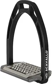 Acavallo Arco Evolution Alupro Stirrups, One Size, Black, Set of 2