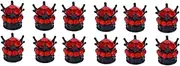 MUCKLILY 12 Pcs Creative Tyre Cap Dust Caps Car Tyre Cap Auto Tyre Cap