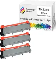 Cartridge Planet 3-Pack Compatible Toner Cartridge for Brother TN-2350 TN2350 (2,600 Pages) for Brother HLL2300D HLL2305W HLL2340DW HLL2365DW HLL2380DW MFCL2700DW MFCL2703DW MFCL2720DW MFCL2740DW