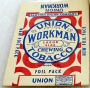 Union Workman Chewing Tobacco Display