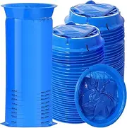 CACASO Vomit Bags,60Pack Blue Emesis Bags Disposable Barf Bags,1000ml Puke Bags Disposable Throw Up Bags,Leak Resistant Portable Nausea Bags for Car Taxi Aircraft Travel Motion Sickness,Pregnancy Kids