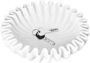 Fluted Ruffle Dish - Coffee Table Centerpiece | Decorative Fruit Bowl, Resin Food Ornament, Vintage Bowl Fluted Ruffle Bowl Home Decor, Centerpiece for Kitchen Styling, Home AccentFluted Ruffle Dish -