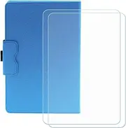 LCEHTOGYE Cover for Acer Iconia Tab P10 (10,4") + HD Tempered Glass,Shell BracketBumper Protective Back Case - Anti-Scratch Screen Protector - XHY -Blue1