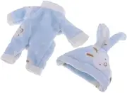 Garende Suit with Headgear for 25cm Reborn Dolls, Blue, as described