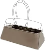 DGAZ Purse Organizer Silky Smooth For Shoulder Kelly/Birkin/Hac Bags,Silk,Luxury Handbag Tote in Bag Shapers, Women(Shoulder Birkin,Etoupe grey)