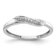 14k White Gold Real Diamond Ring