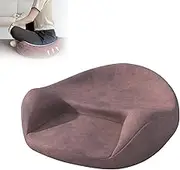 Meditation Cushion, Comfortable Floor Pillow, Ergonomic Memory Foam Filled Cushion for Meditation Relaxation Floor Sofa Window Seat (Reddish Brown)