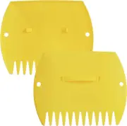Garden and Yard Leaf Scoops/Hand Rakes with Adjustable Handles - Large Sized Mul