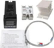Daseeme REX-C100FK02-V*an Intelligent Temperature Controller SSR Output + SSR-40 DA + K Probe Thermocouple + Heatsink