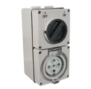 NLS 66CV550 - 5 Pin 50Amp Switched Socket Outlet IP66 - 30497