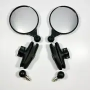 DoubleTake Mirror Two Scrambler 3" RAM Arm 10mm x 1.5 Ball Mount BMW F800 R1200