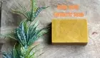 Miyayasoaps Handmade Lemon Turmeric Goat Milk Soap for Face & Body - All Natural