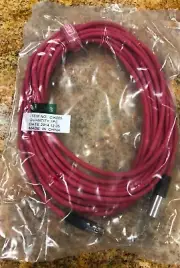 25 Ft Mini XLR Female to Mini XLR male for Microphone Cable, (AUDYSSEY) RED