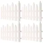 4 Pcs Picket Fence Garden Border Decorative Small Practical