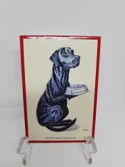 Lot Of 8 Card Envelope Lunchtime Labrador Springer Card. Teamwork by Bryn Parry