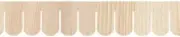 Dollhouse Miniature Wooden Fishscale Shingle Strips, 12 Pack