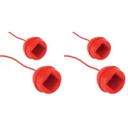 2x 2PK Formula Sports Rubber Chalk Holder w/ Rope - Red