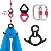 Aerial Silks Hardware Swing Swivel Descender Carabiners Rock Yoga Swing Hammock