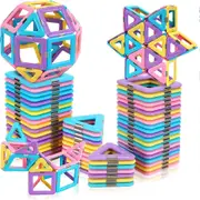 Magnetic Building Blocks Toy Set 3D Tiles DIY Toys Gift For Kids Stress Relief