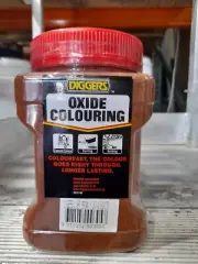Diggers oxide colouring, LIGHT BROWN 1.2KG Cement colour, dusting, kerbing