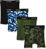 [Hanes] Boys' 4 Pack Ultimate Comfort Flex Printed Boxer Brief