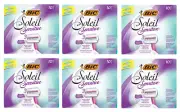 BIC Soleil Sensitive Women Disposable Razors, Assorted Colors, 10 ct (6 pack)