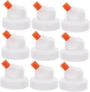 Alipis 10pcs Aerosol Nozzle Heavy Duty Spray Bottles Sprayer Bottle Trigger Spray Bottle Spray Bottles Small Sprayer Nozzle Spray Nozzle for Bottles Heavy Duty Sprayer Parts Plastic White