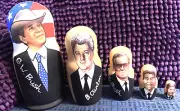 5 US American Presidents Russian Nesting Dolls Bush Clinton Bush Reagan Carter