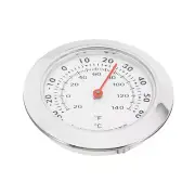 1.7” Mini Indoor Outdoor Thermometer °C/°F Temperature Monitor Gauge Silver